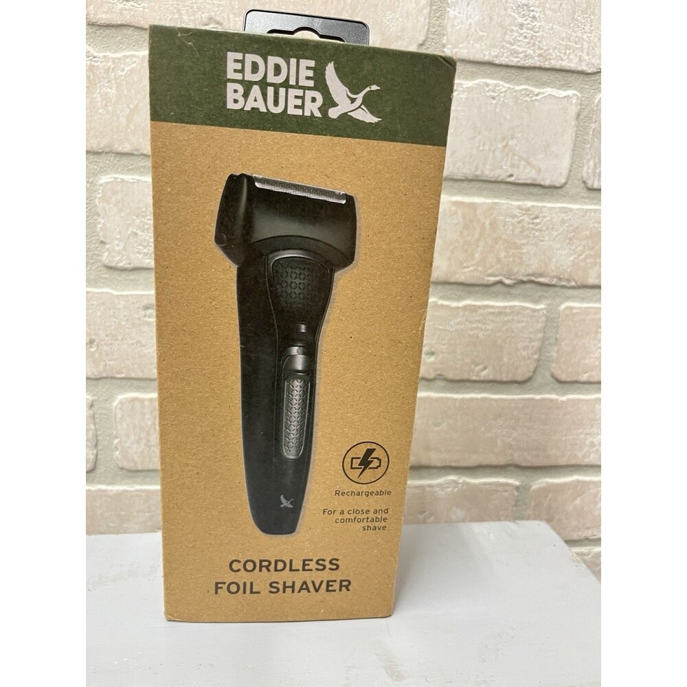 Eddie Bauer ~Rechargeable~ Cordless Foil Shaver with Ergonomic Grip NEW SEALED